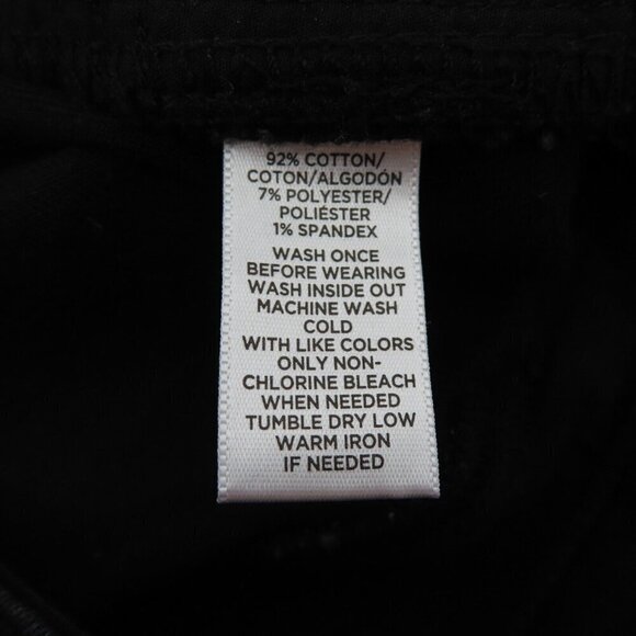 Ann Taylor LOFT Womens 25/0 Curvy Straight Black Wash Denim Jeans Pants Pockets - Picture 6 of 9